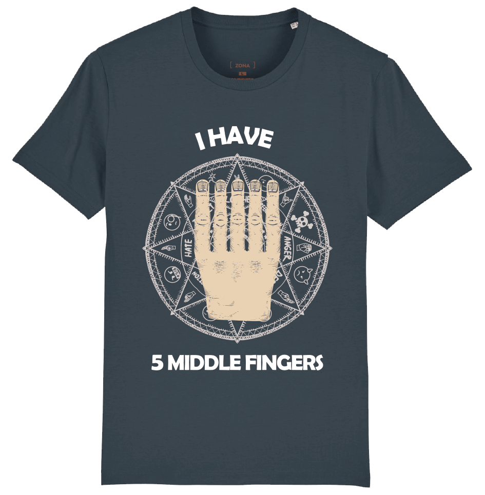 5 MIffle fingers grey 1 I have 5 middle fingers