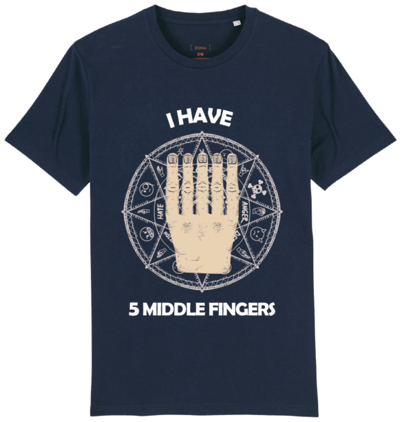 5 MIffle fingers navy 1 I have 5 middle fingers